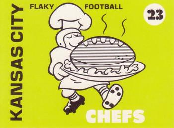 1975 Laughlin Flaky Football #23 Kansas City Chefs Front