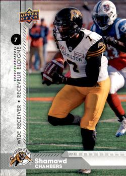 2018 Upper Deck CFL #23 Shamawd Chambers Front