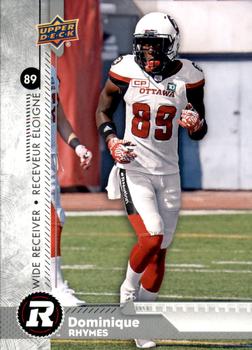 2018 Upper Deck CFL #45 Dominique Rhymes Front