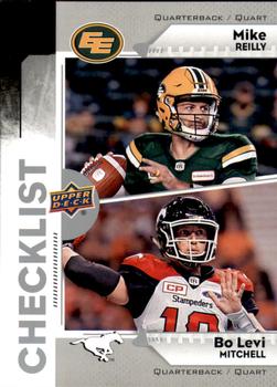 2018 Upper Deck CFL #200 Mike Reilly / Bo Levi Mitchell Front