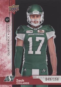 2018 Upper Deck CFL - Red #9 Zach Collaros Front