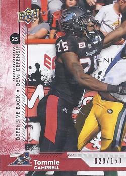2018 Upper Deck CFL - Red #15 Tommie Campbell Front