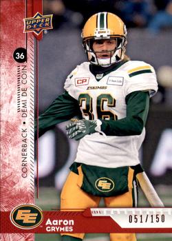 2018 Upper Deck CFL - Red #31 Aaron Grymes Front