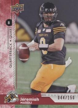 2018 Upper Deck CFL - Red #78 Jeremiah Masoli Front