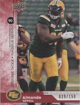 2018 Upper Deck CFL - Red #79 Almondo Sewell Front