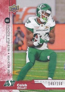 2018 Upper Deck CFL - Red #99 Caleb Holley Front