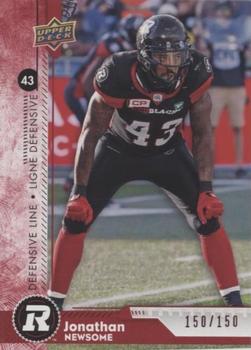 2018 Upper Deck CFL - Red #123 Jonathan Newsome Front