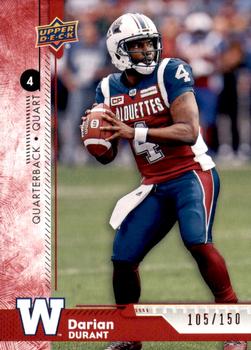 2018 Upper Deck CFL - Red #182 Darian Durant Front