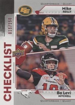 2018 Upper Deck CFL - Red #200 Mike Reilly / Bo Levi Mitchell Front