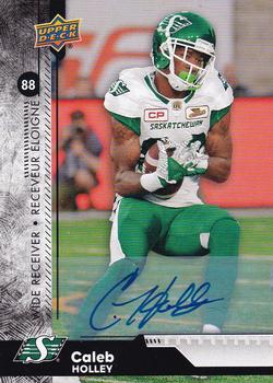 2018 Upper Deck CFL - Autographs #99 Caleb Holley Front