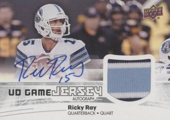 2018 Upper Deck CFL - UD Game Jersey Autograph #GJA-RR Ricky Ray Front