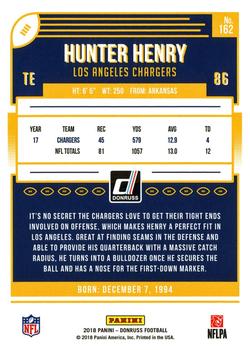 2018 Donruss - Jersey Number #162 Hunter Henry Back