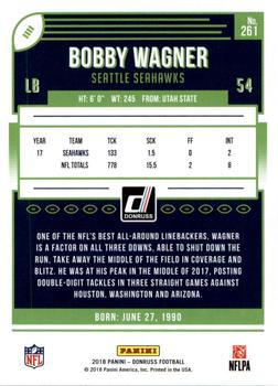 2018 Donruss - Jersey Number #261 Bobby Wagner Back
