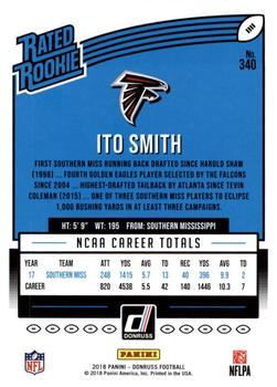 2018 Donruss - Jersey Number #340 Ito Smith Back