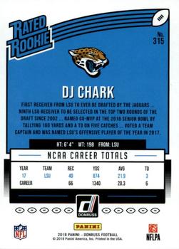 2018 Donruss - Press Proof Black #315 DJ Chark Back