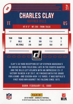 2018 Donruss - Press Proof Blue #31 Charles Clay Back