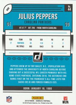 2018 Donruss - Press Proof Blue #44 Julius Peppers Back
