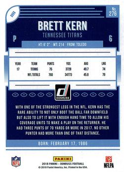 2018 Donruss - Press Proof Blue #276 Brett Kern Back