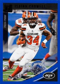 2018 Donruss - Press Proof Blue #299 Isaiah Crowell Front