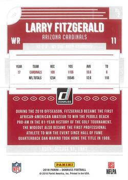 2018 Donruss - Press Proof Red #2 Larry Fitzgerald Back