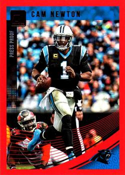 2018 Donruss - Press Proof Red #37 Cam Newton Front
