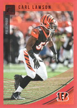 2018 Donruss - Press Proof Red #63 Carl Lawson Front