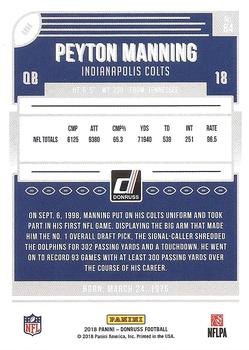 2018 Donruss - Press Proof Red #84 Peyton Manning Back