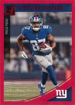 2018 Donruss - Press Proof Red #208 Sterling Shepard Front