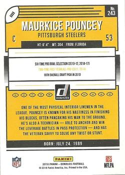 2018 Donruss - Press Proof Red #243 Maurkice Pouncey Back