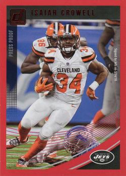 2018 Donruss - Press Proof Red #299 Isaiah Crowell Front