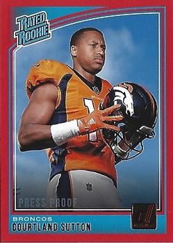 2018 Donruss - Press Proof Red #312 Courtland Sutton Front