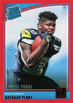 2018 Donruss - Press Proof Red #318 Rashaad Penny Front