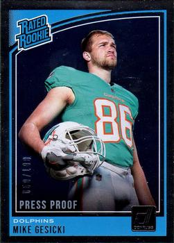 2018 Donruss - Press Proof Silver #337 Mike Gesicki Front