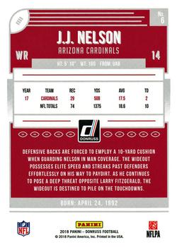 2018 Donruss - Season Stat Line #6 J.J. Nelson Back