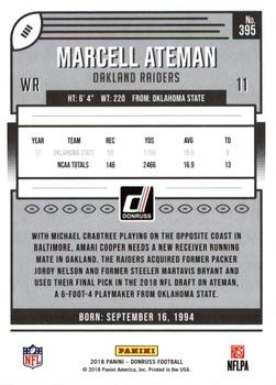 2018 Donruss - Season Stat Line #395 Marcell Ateman Back