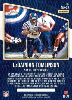 2018 Donruss - All-Time Gridiron Kings #AGK-32 LaDainian Tomlinson Back