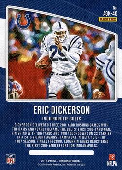 2018 Donruss - All-Time Gridiron Kings #AGK-40 Eric Dickerson Back