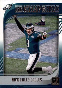 2018 Donruss - The Champ is Here #CHAMP-1 Nick Foles Front