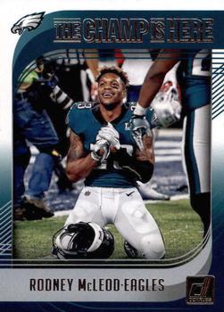 2018 Donruss - The Champ is Here #CHAMP-14 Rodney McLeod Front