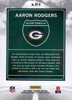2018 Donruss - Downtown #DT-5 Aaron Rodgers Back