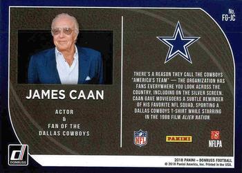 2018 Donruss - Fans of the Game #FG-JC James Caan Back