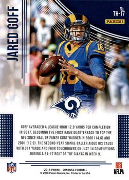 2018 Donruss - Team Heroes #TH-17 Jared Goff Back