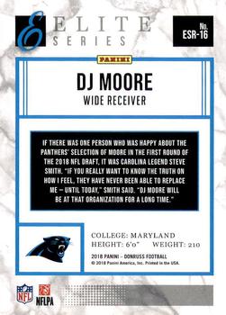2018 Donruss - Elite Series Rookies #ESR-16 DJ Moore Back