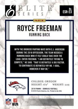 2018 Donruss - Elite Series Rookies #ESR-23 Royce Freeman Back