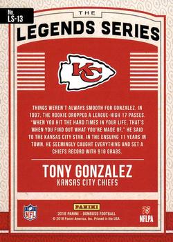 2018 Donruss - The Legends Series #LS-13 Tony Gonzalez Back