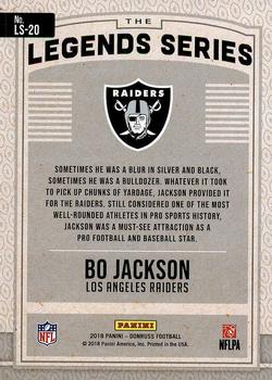 2018 Donruss - The Legends Series #LS-20 Bo Jackson Back