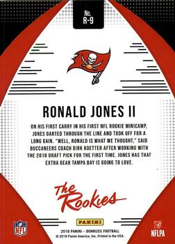 2018 Donruss - The Rookies #R-9 Ronald Jones II Back