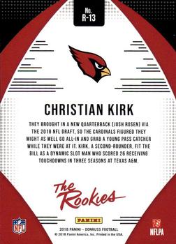 2018 Donruss - The Rookies #R-13 Christian Kirk Back