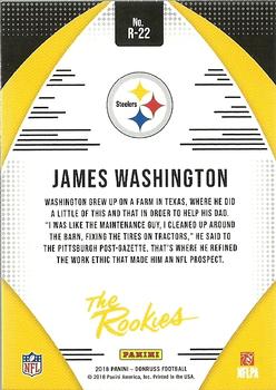 2018 Donruss - The Rookies #R-22 James Washington Back