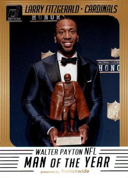 2018 Donruss - Walter Payton NFL Man of the Year #WP-2 Larry Fitzgerald Front